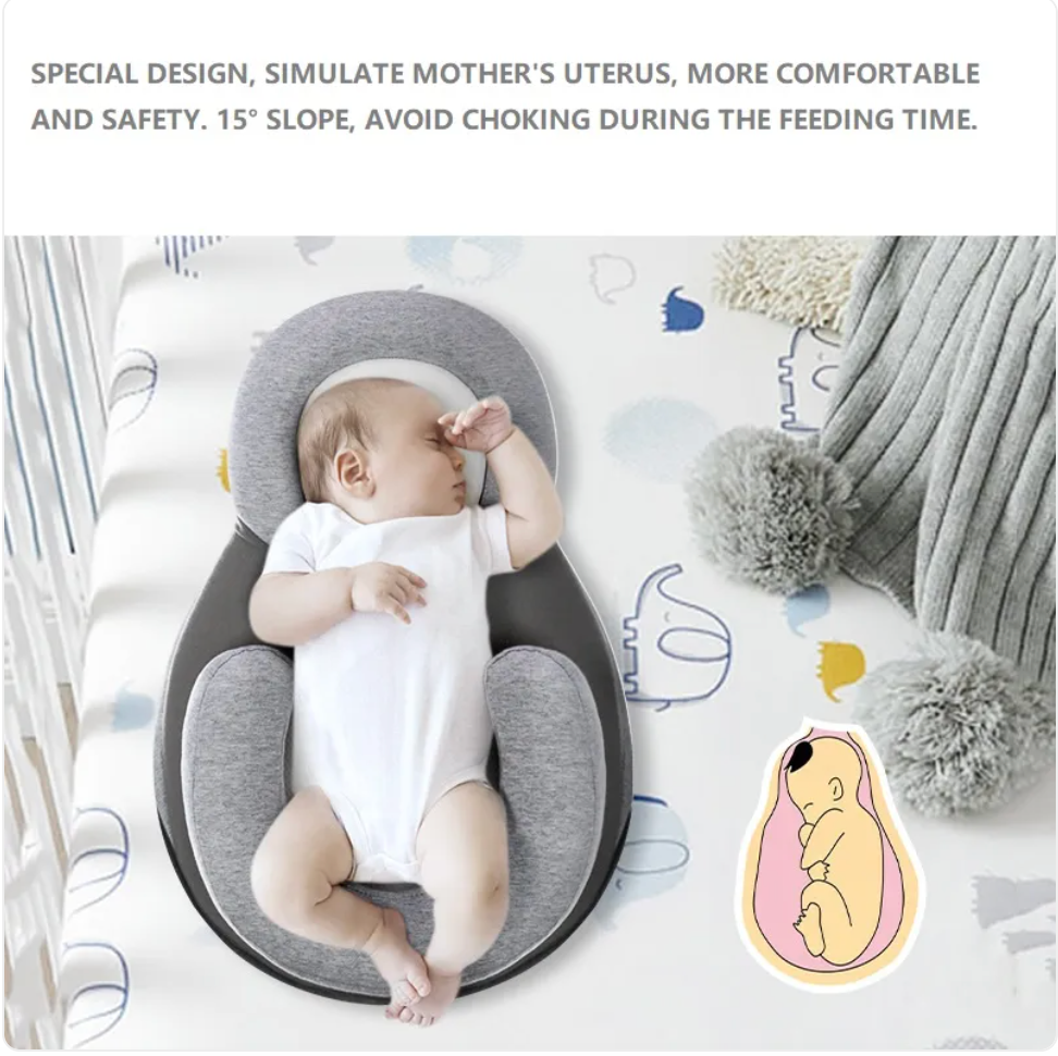Baby Anti-Spit Up Pillow - Gentle Incline Support for Awake Time