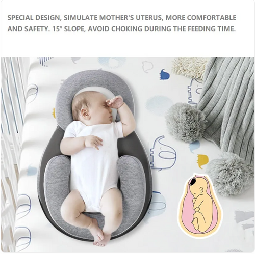 Baby Anti-Spit Up Pillow - Gentle Incline Support for Awake Time